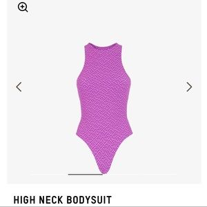 Purple Skims x Fendi bodysuit